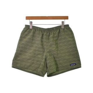 パタゴニア(patagonia)のpatagonia パタゴニア ショートパンツ -(S位) カーキ(総柄) 【古着】【中古】(ショートパンツ)