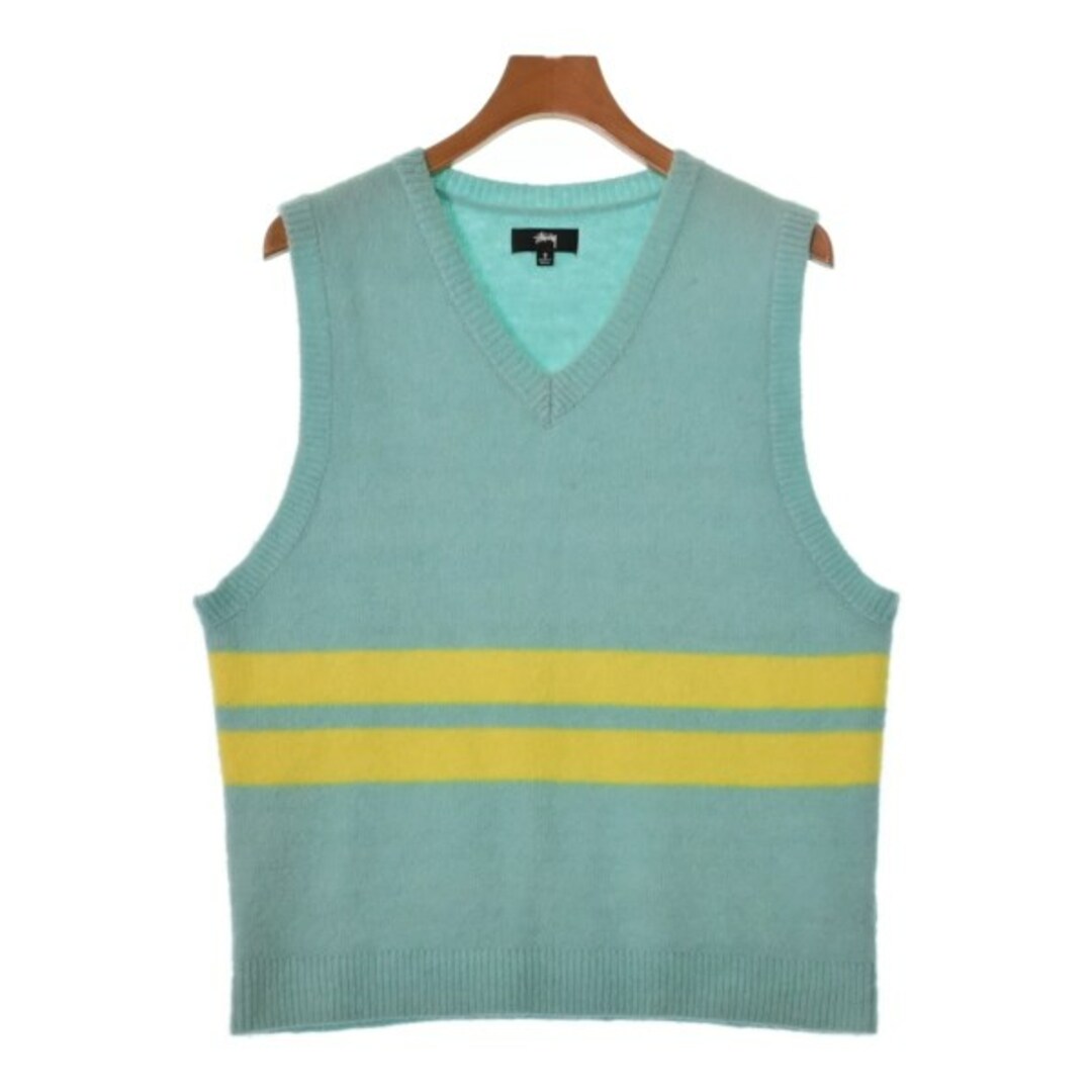 STUSSY - STUSSY ステューシー ベスト S 緑系 【古着】【中古】の通販
