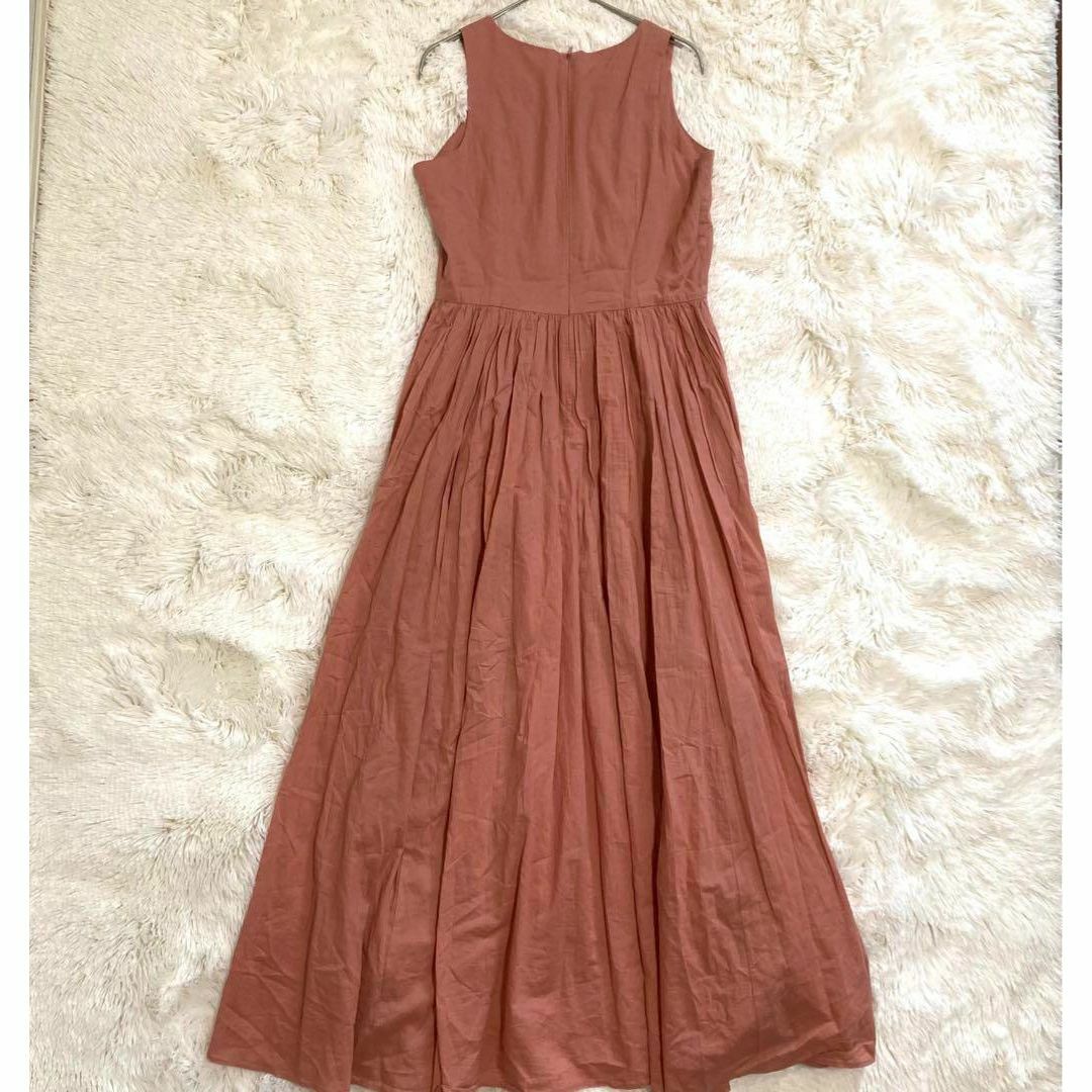MARIHA　夏のレディのドレス　ノースリーブロングワンピース　フレア　ピンク 2