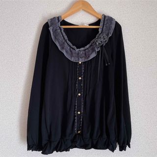 アクシーズファム(axes femme)の● アクシーズ　フリル飾り、ブラウス風カットソー　axes femme●(カットソー(長袖/七分))