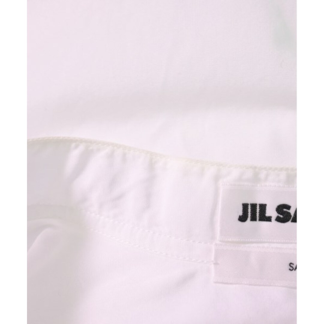 Jil Sander(ジルサンダー)のJIL SANDER ジルサンダー ドレスシャツ 41(XL位) 白 【古着】【中古】 メンズのトップス(シャツ)の商品写真