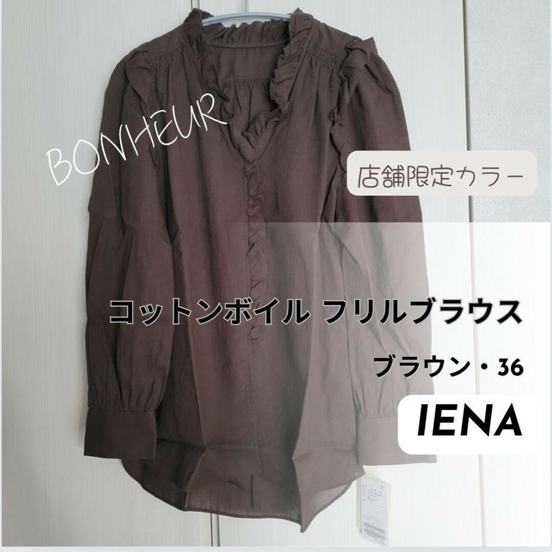 IENA(イエナ)のコットンボイル フリルブラウス レディースのトップス(シャツ/ブラウス(半袖/袖なし))の商品写真