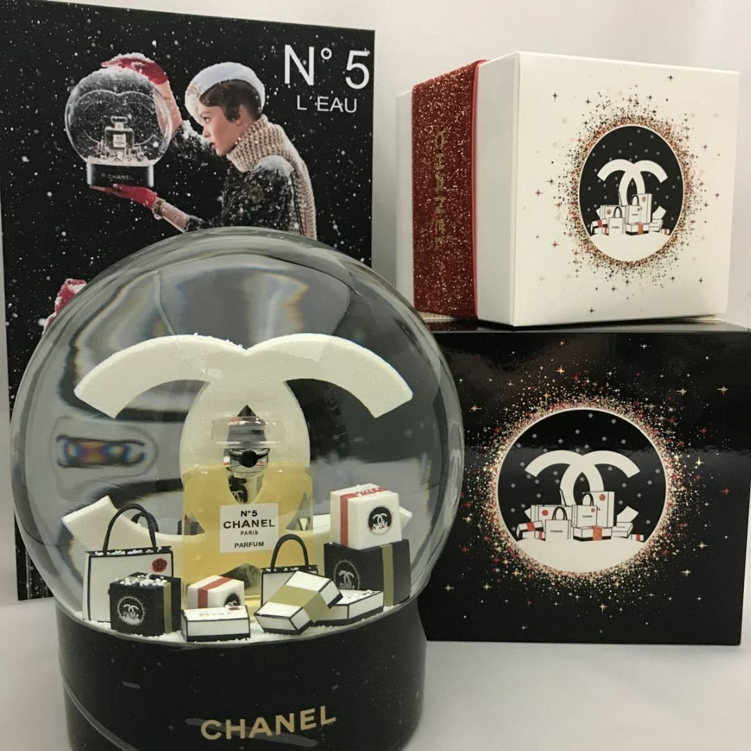 CHANEL シャネル 2019 ココマーク N°5 特大 スノードーム　非売品