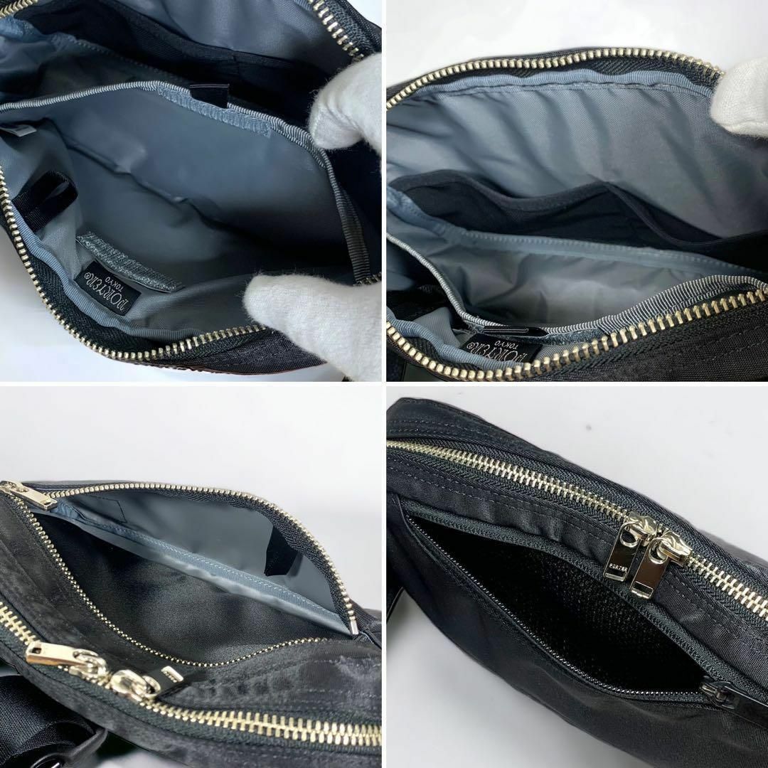 PORTER - 【極美品 】PORTER LIFT リフト ウエストバッグ ブラックの