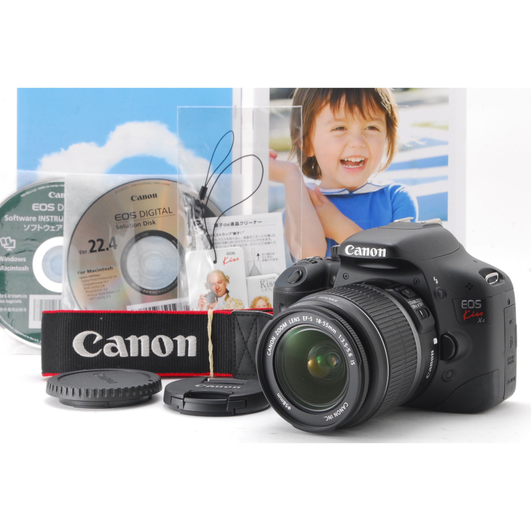 ショット小、状態◎、付属品充実で大満足❤️Canon EOS KISS X4-