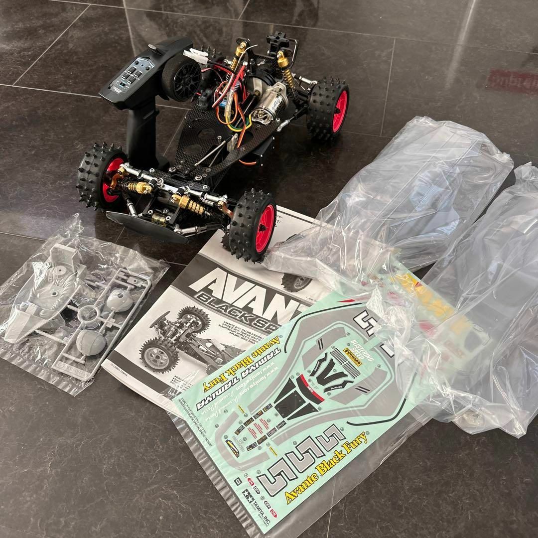 タミヤ 1/10RC アバンテ 2011 ブラックスペシャル メカ付きの タミヤ 1/10RC アバンテ 2011 ブラックスペシャル メカ付きの