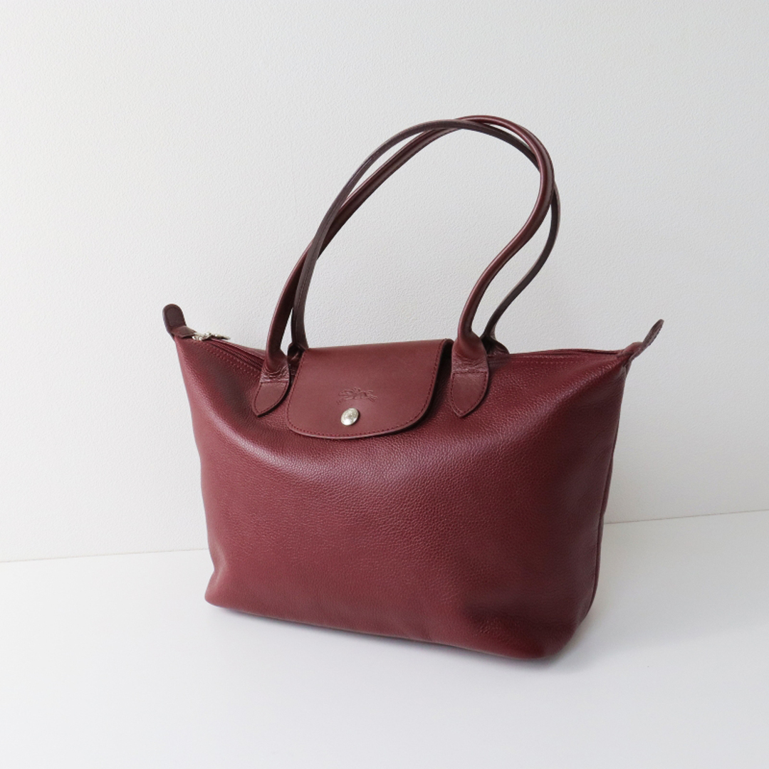 LONGCHAMP - ロンシャン LONGCHAMP オールレザートートバッグ/ボルドー