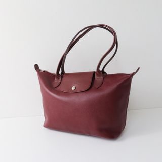 LONGCHAMP - ロンシャン LONGCHAMP オールレザートートバッグ/ボルドー