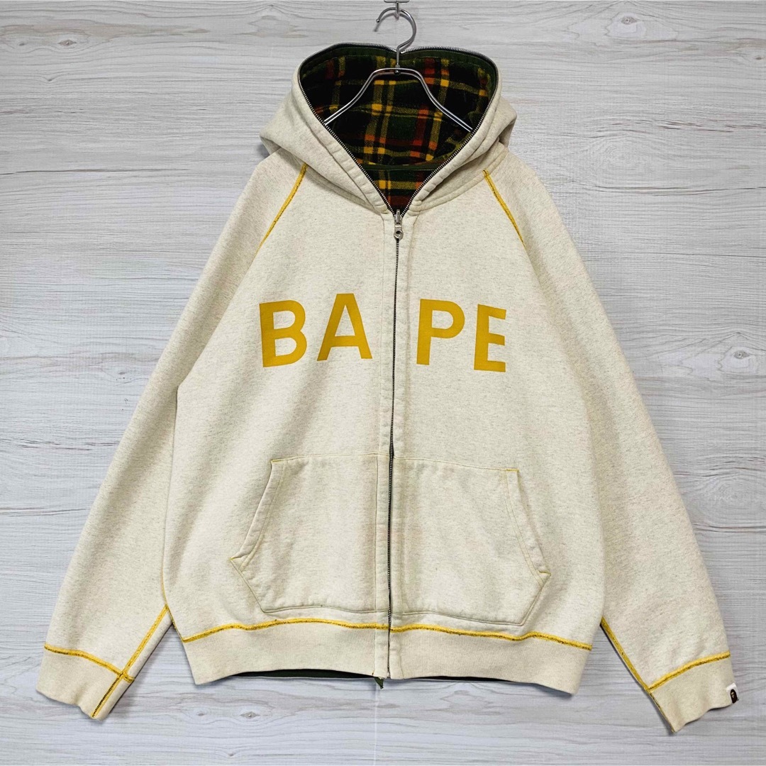 希少 A Bathing Ape Bape PULLOVER HOODIE M