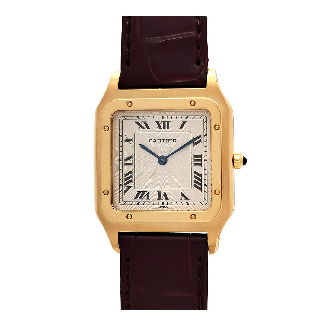 カルティエ CARTIER W2007051 サントスデュモンLM K18WG 手巻き メンズ _732368