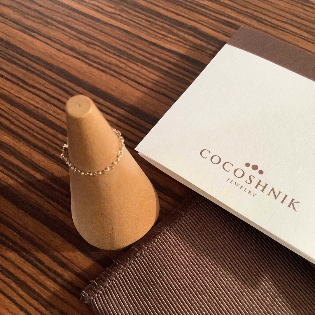 COCOSHNIK(ココシュニック)のココシュニック　ダイヤモンド　チェーンリング レディースのアクセサリー(リング(指輪))の商品写真