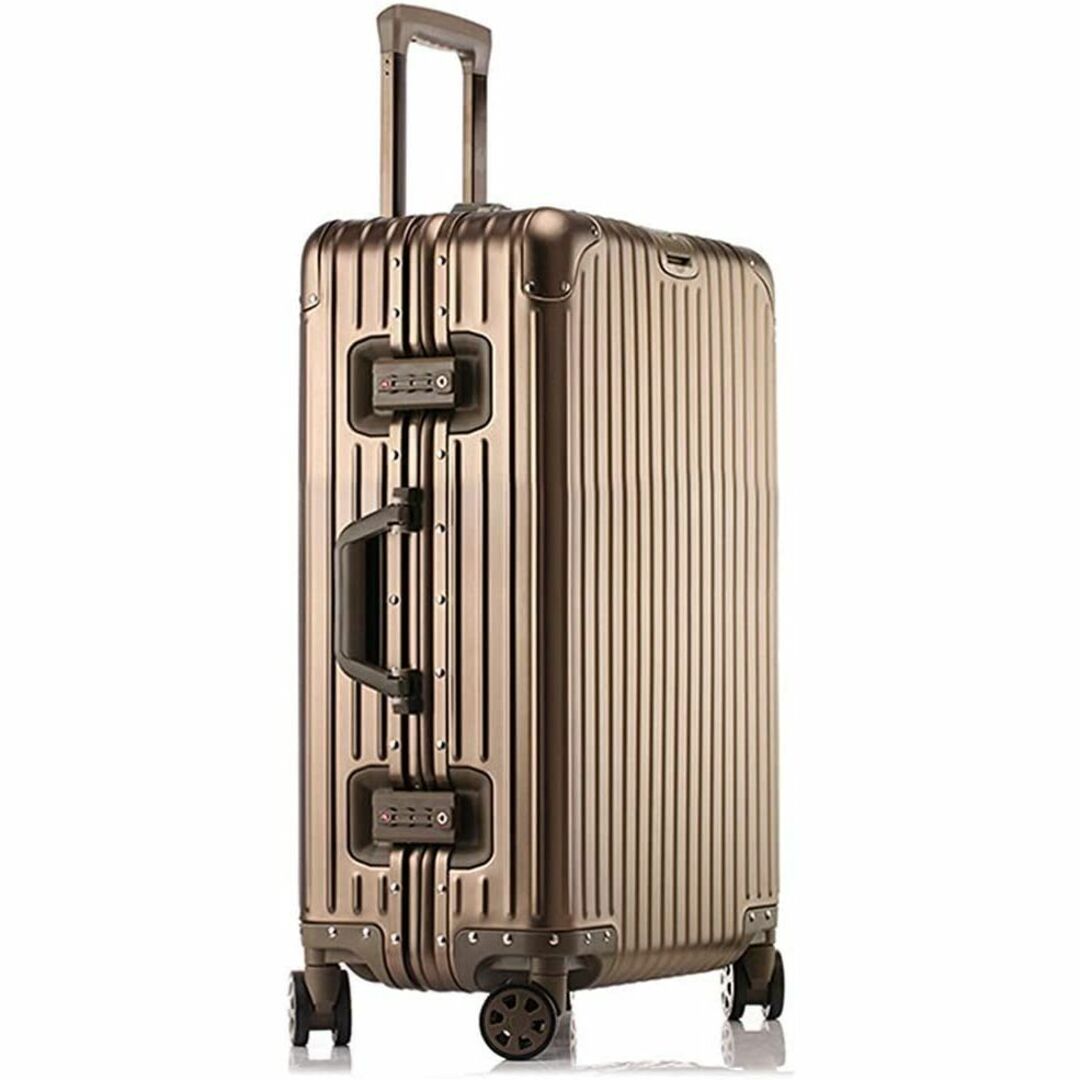 [lanbao] スーツケース オールアルミ合金 キャリーケース アルミ合金ボデ