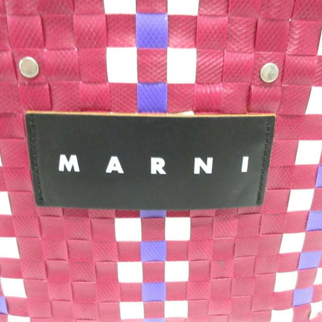 Marni - マルニ トートバッグ ボルドー×白×マルチの通販 by ブラン