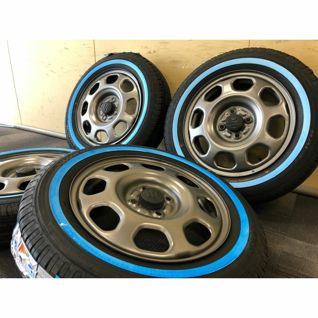 送料込☆155/65R14☆ホワイトリボン☆ナンカンRX-615☆ホイールセット