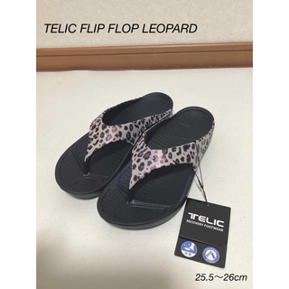 テリック(TELIC)のTELIC FLIP FLOP LEOPARDレオパード　25.5〜26cm(サンダル)