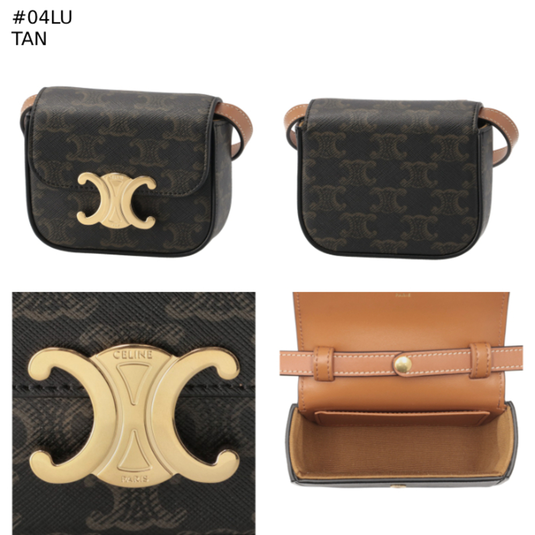 CELINE - セリーヌ CELINE ショルダーバッグ MINI TRIOMPHE CELINE - セリーヌ CELINE ショルダーバッグ MINI TRIOMPHE