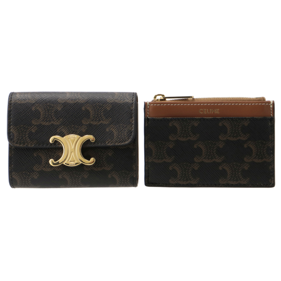 CELINE - セリーヌ CELINE 財布 三つ折り TRIOMPHE トリオンフ CELINE - セリーヌ CELINE 財布 三つ折り TRIOMPHE トリオンフ