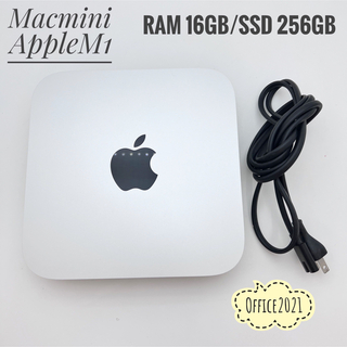 マック(Mac (Apple))のMacMini 2020 Apple M1/RAM 16GB/SSD 256GB(デスクトップ型PC)