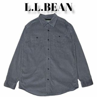 エルエルビーン(L.L.Bean)のL.L.BEAN　コーデュロイ　ボタンシャツ　古着　エルエルビーン　グレー(シャツ)