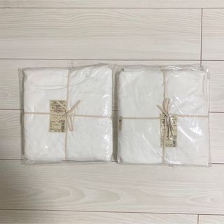 ムジルシリョウヒン(MUJI (無印良品))の［無印良品］ボックスシーツ×2 シングルベット用　オフ白(シーツ/カバー)