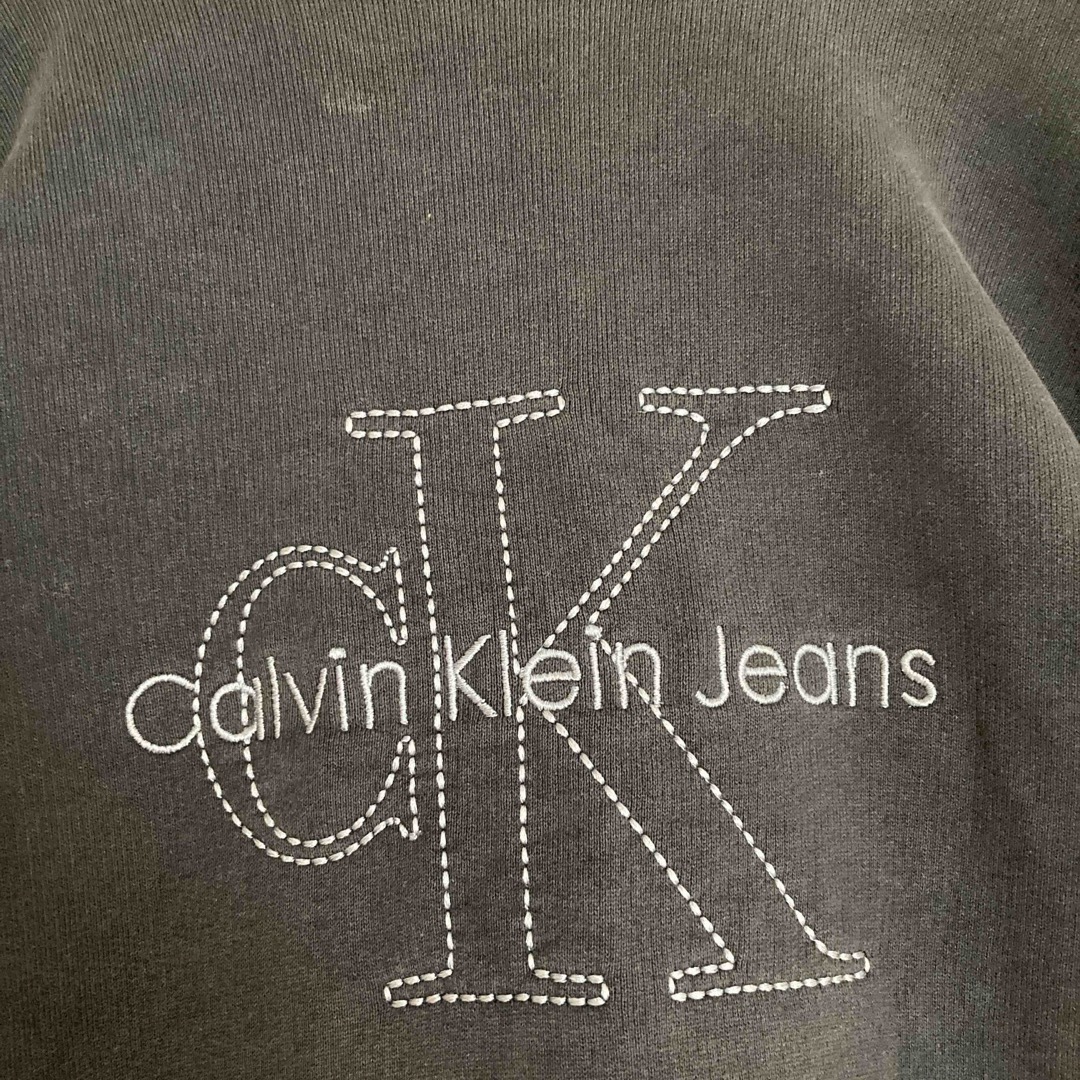 Calvin Klein(カルバンクライン)のCalvinKleinJeansカルバンクラインジーンズスウェット刺繍ビックロゴ メンズのトップス(スウェット)の商品写真