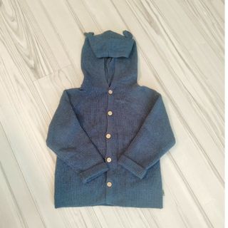 ザラキッズ(ZARA KIDS)のZARA★くま耳キッズニットパーカー(104cm/3-4years)(ジャケット/上着)