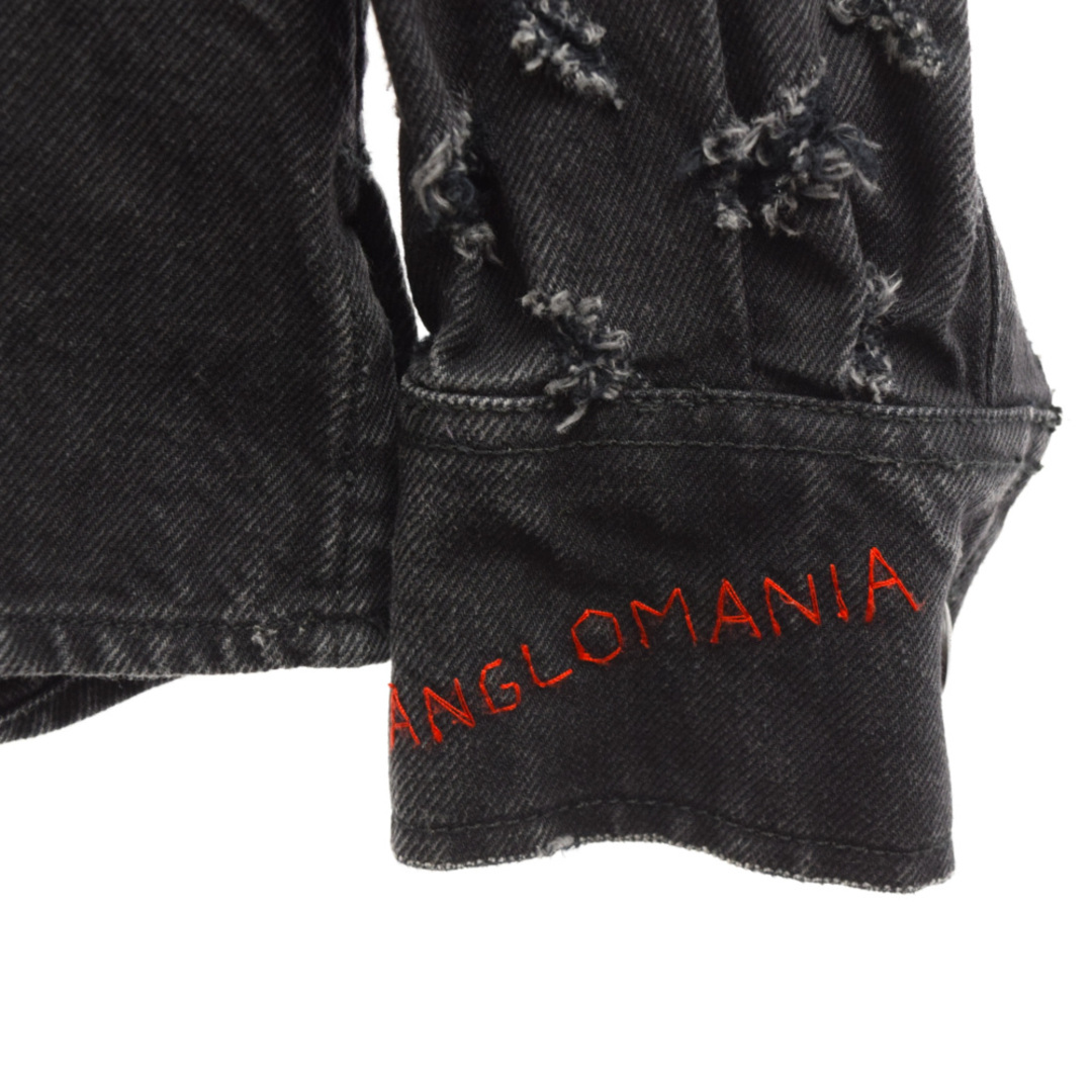 Vivienne Westwood Anglomania ヴィヴィアンウエストウッドアングロマニア クラッシュデザイン デニムジャケット ブラック