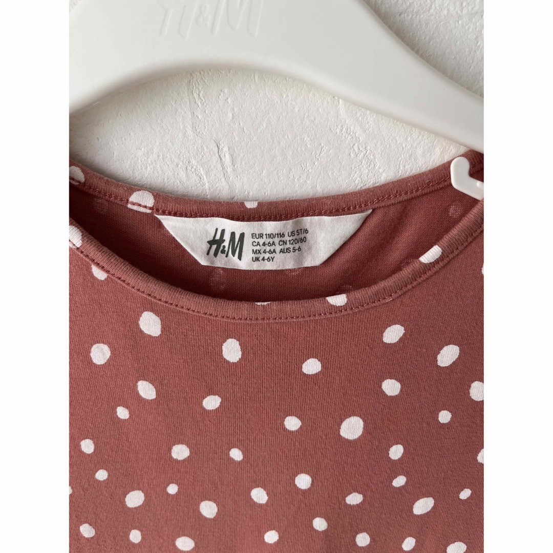 H&M(エイチアンドエム)のH&M ワンピース　110 キッズ/ベビー/マタニティのキッズ服女の子用(90cm~)(ワンピース)の商品写真