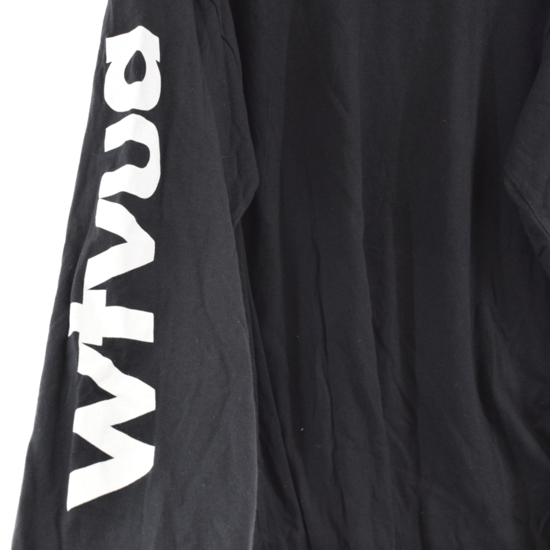 WTAPS ダブルタップス 21AW WTVUA SCREEN L/S TEE スクリーンロゴロングスリーブ長袖Tシャツ カットソー ブラック