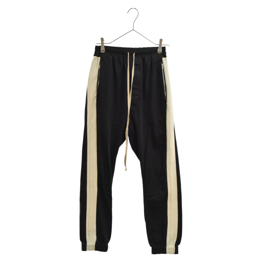 Rick Owens リックオウエンス 19AW LARRY CONSTRAST STRIPE TRACK PANTS RP19F5313-BA  ラリー サイドライントラックパンツ ブラック | フリマアプリ ラクマ