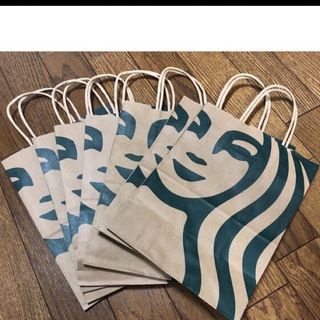 スターバックスコーヒー(Starbucks Coffee)のスターバックス紙袋　7枚(ショップ袋)