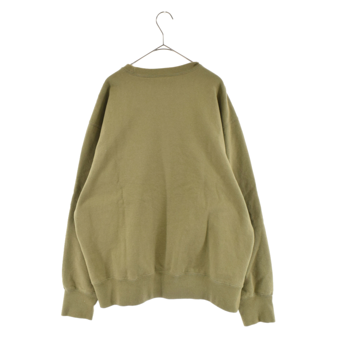 SUPREME シュプリーム 21AW×WTAPS Crewneck light olive ダブルタップス ロゴプリント クルーネックスウェット トレーナー カーキ/オリーブ