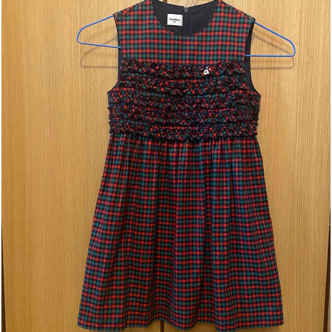 familiar(ファミリア)のfamiliar ワンピース　110 超美品 キッズ/ベビー/マタニティのキッズ服女の子用(90cm~)(ワンピース)の商品写真