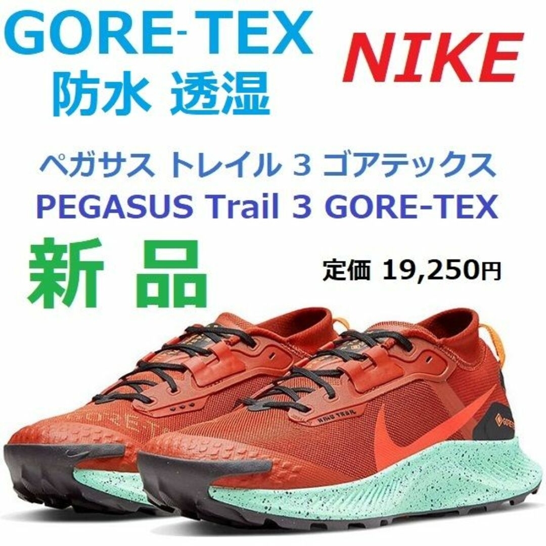 28㎝　ゴアテックス防水　GORE-TEX　ペガサス トレイル3　PEGASUS