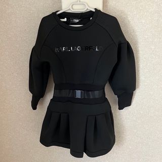 カールラガーフェルド(Karl Lagerfeld)のKARL LAGERFELD ワンピース　ドレス　ブラック　12y 150cm(ワンピース)