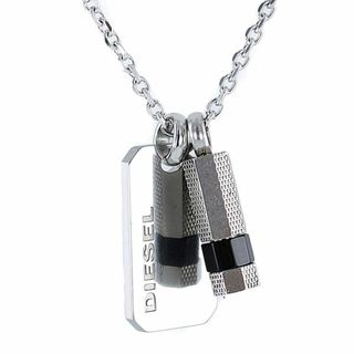 ディーゼル(DIESEL)のDiesel ディーゼル ユニセックス メンズ レディース プレート シルバー ネックレス アクセサリー ブランド アクセ DX1156040(ネックレス)