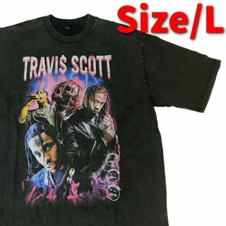 Travis Scott ヴィンテージ加工Tシャツ 2 トラビススコット L(Tシャツ/カットソー(半袖/袖なし))