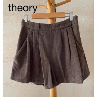 セオリー(theory)の【古着】セオリー　秋冬　レディース　フレア　ショートパンツ(ショートパンツ)