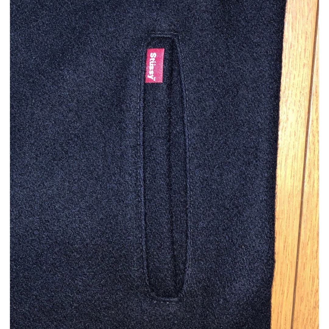 STUSSY(ステューシー)の美品 Schott x Stussy 753ST Pコート M 38 ブラック メンズのジャケット/アウター(ピーコート)の商品写真
