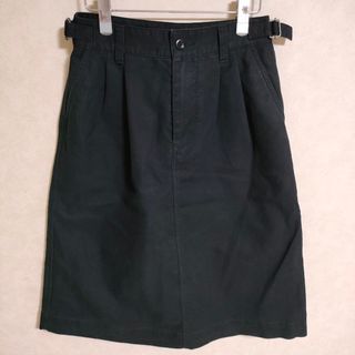 エムエイチエル(MHL.)のMHL. 22SS 595-2232504 JAPANESE DENSE COTTON SKIRT サイズ2 スカート ブラック レディース エムエイチエル【中古】3-0901G△(ひざ丈スカート)