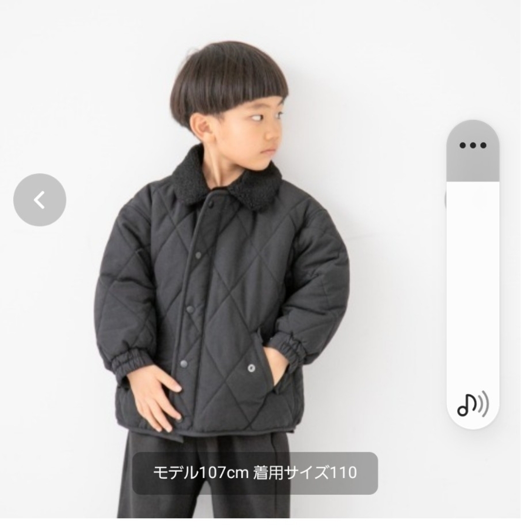 LOWRYS FARM(ローリーズファーム)のエアサーマルボアエリブルゾン キッズ/ベビー/マタニティのキッズ服男の子用(90cm~)(ジャケット/上着)の商品写真