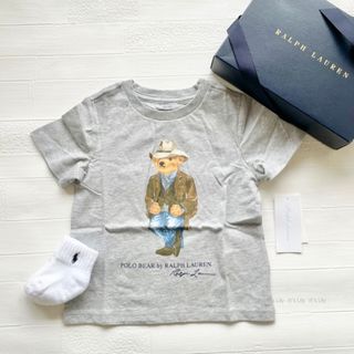 ラルフローレン(Ralph Lauren)の12m80cm   ウエスタンベア　グレー　ラルフローレン　半袖(Ｔシャツ)