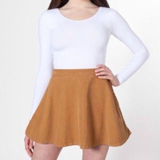 アメリカンアパレル(American Apparel)のアメアパ＊コーデュロイスカート(ひざ丈スカート)