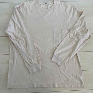 ユニクロ(UNIQLO)のUNIQLO U ユニクロユー ポケット付き クルーネック ロングTシャツ LL(Tシャツ/カットソー(七分/長袖))