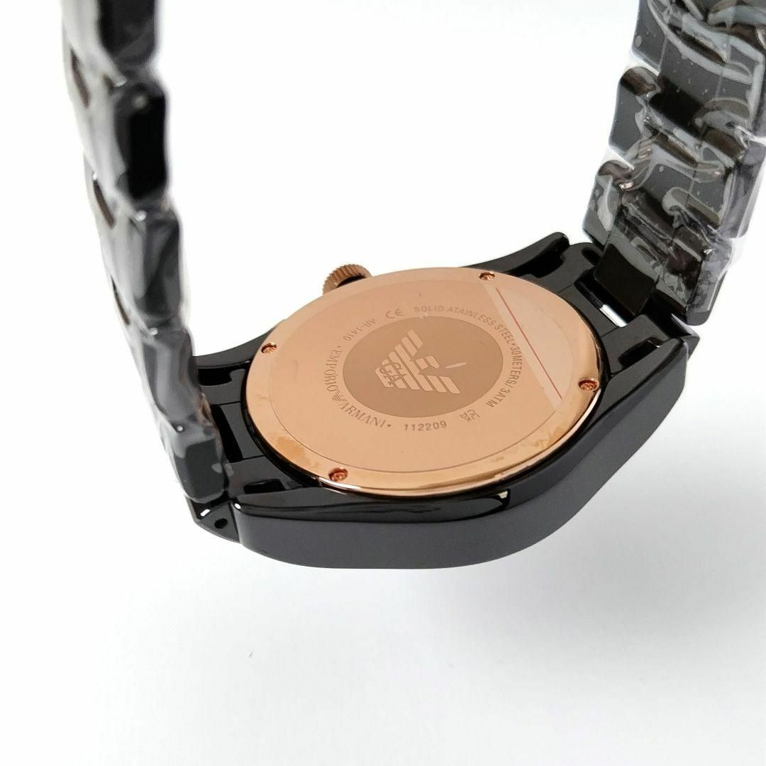 セラミカブラック新品メンズ腕時計EMPORIO ARMANI セラミック クロノ
