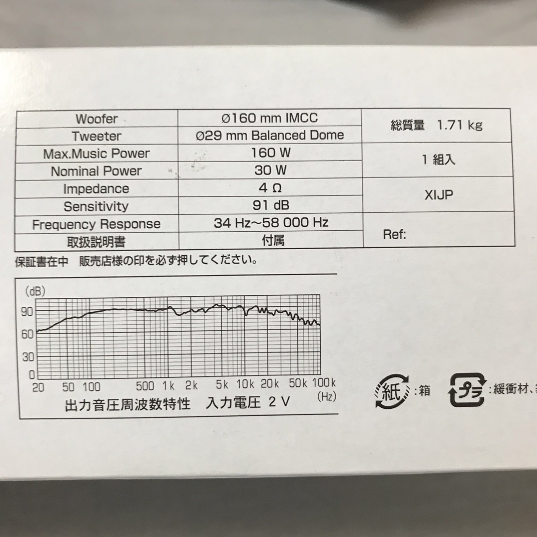 カロッツェリア(カロッツェリア)のTS-F1640   カロッツエリア　スピーカー 自動車/バイクの自動車(カーオーディオ)の商品写真