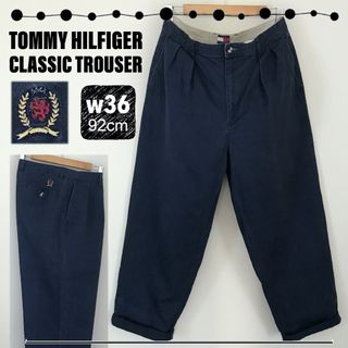 トミーヒルフィガー(TOMMY HILFIGER)のトミーヒルフィガー★2インタック チノトラウザー★クラシック★w36/92cm(チノパン)