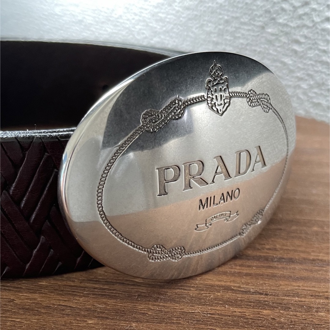 PRADA(プラダ)のPRADA レザーベルト メンズのファッション小物(ベルト)の商品写真