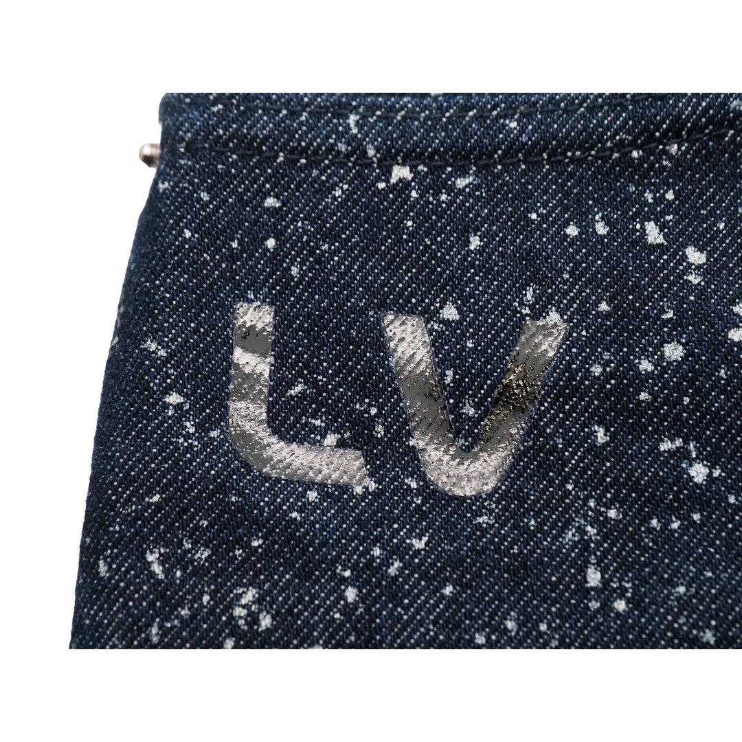 LOUIS VUITTON(ルイヴィトン)のLOUIS VUITTON ルイ・ヴィトン ギャラクシー デニムパンツ ブルー ロゴ ボトムス HGD02WJIV サイズ29 美品 中古 54215 レディースのパンツ(デニム/ジーンズ)の商品写真