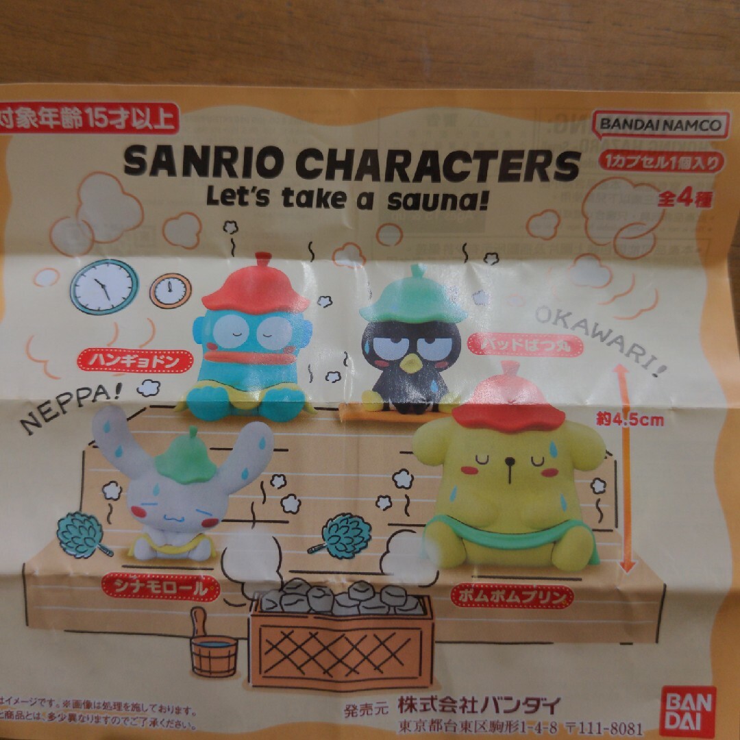 サンリオ(サンリオ)のSANRIO　let's take a sauna! エンタメ/ホビーのおもちゃ/ぬいぐるみ(キャラクターグッズ)の商品写真